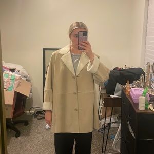 Vintage Suede Sherling Jacket  Tan